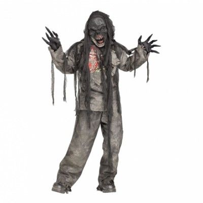 Brännskadad Zombie Barn Maskeraddräkt - Medium