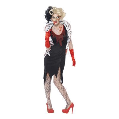 Cruella de Vil Zombie Maskeraddräkt - Small
