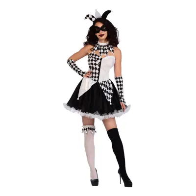 Gycklare Dam Maskeraddräkt - Medium/Large