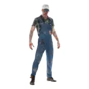 Hillbilly Zombie Maskeraddräkt - Large