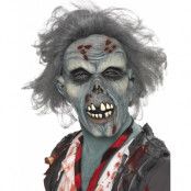 Rutten Zombie - Heltäckande Latexmask med Hår