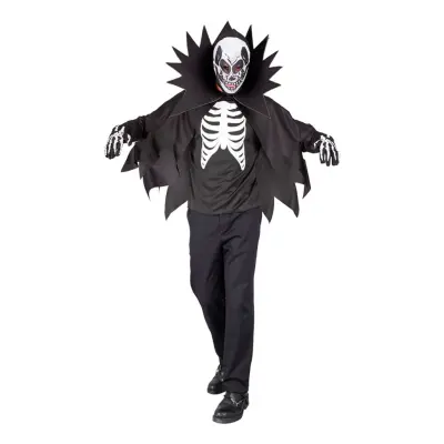 Skelett med Cape Maskeraddräkt - Large