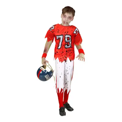 Fotbollszombie Barn Maskeraddräkt - XX-Large