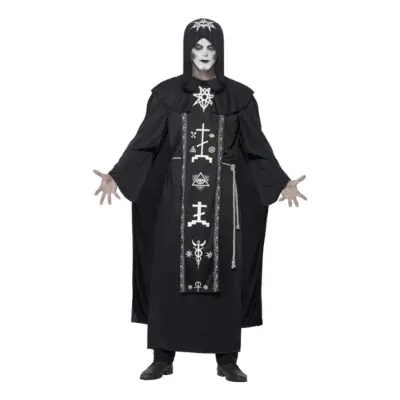 Svart Magi Ritual Maskeraddräkt - One size