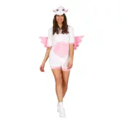 Unicorn Jumpsuit Kort Maskeraddräkt - Medium