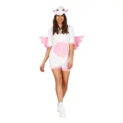 Unicorn Jumpsuit Kort Maskeraddräkt - Small