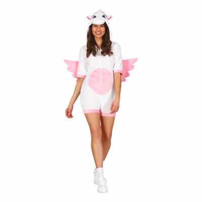 Unicorn Jumpsuit Kort Maskeraddräkt - Small