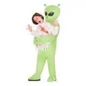 Uppblåsbar Bärande Alien Zombie Barn Maskeraddräkt - One size
