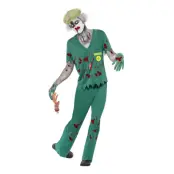 Zombie Ambulansförare Maskeraddräkt - Large
