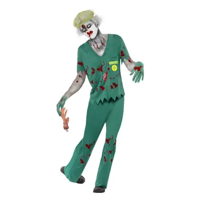 Zombie Ambulansförare Maskeraddräkt - Large