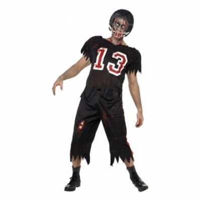 Zombie Amerikansk Fotbollsspelare Maskeraddräkt - Medium