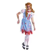 Zombie Country Girl Maskeraddräkt - Small