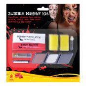 Zombie Dam Makeup Kit med Latex