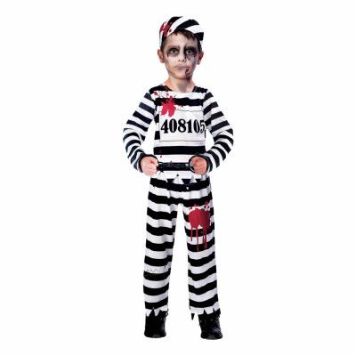 Zombie Fånge Barn Maskeraddräkt - X-Large