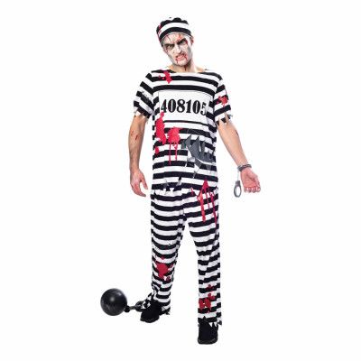 Zombie Fånge Maskeraddräkt - Large