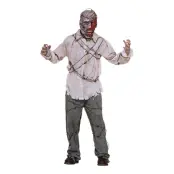 Zombie med Taggtråd Maskeraddräkt - One size