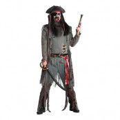 Zombie Pirat Deluxe Maskeraddräkt - X-Large