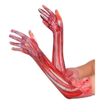 Zombiehandskar Långa - 2-pack