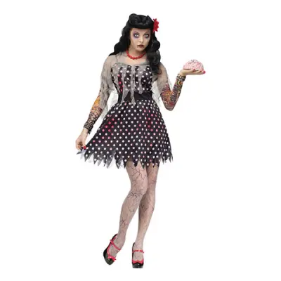 Zombieklänning Rockabilly Maskeraddräkt - One size