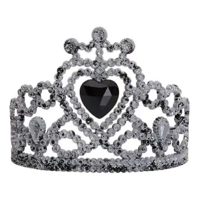 Zombie Tiara med Svart Hjärta