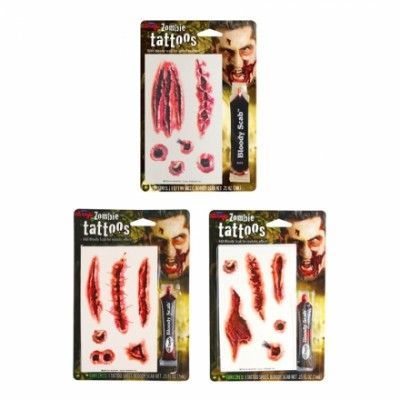 Zombietatueringar med Blod